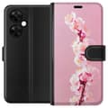 Kompatibel Tegnebogsetui til OnePlus Nord CE3 Rosa blomkvist pink