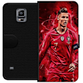 Miniatyrbillede 1 af 3: Samsung Galaxy Note 4 Tegnebogsetui Ronaldo Færdigheder - CR7 Design for Ægte Fans