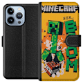 Miniatyrbillede 1 af 4: Apple iPhone 13 Pro Tegnebogsetui Minecraft Boom