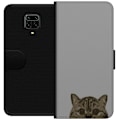 Miniatyrbillede 1 af 3: Xiaomi Redmi Note 9 Pro Tegnebogsetui Grå Katteblik - stilful