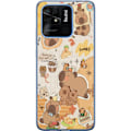 Pikkukuva 1 / 3: Xiaomi Redmi 10C Läpinäkyvä kuori Kawaii capybara mobilskal med gulliga djurmotiv