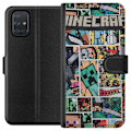 Pikkukuva 1 / 3: Samsung Galaxy A71 Lompakkokotelo Minecraft Taide