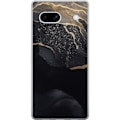 Miniatyrbillede 1 af 3: Google Pixel 7a Gennemsigtig cover Sort guld abstrakt