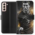Kompatibelt Lommeboketui til Samsung Galaxy S21 Cristiano Ronaldo