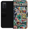 Pikkukuva 1 / 3: Samsung Galaxy A03s Lompakkokotelo Minecraft Taide