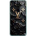 Miniatyrbillede 1 af 3: Xiaomi Redmi Note 8 Pro  Gennemsigtig cover Louis Vuitton Mørk Tilstand Design Sort Luksus Stil Mode Populær Grafisk Mønster Modeikon Luksusmærke
