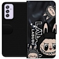 Miniatyrbillede 1 af 3: Samsung Galaxy A82 5G Tegnebogsetui <nl>Labubu Black Energy - Sort mønster i gade stil