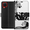 Pikkukuva 1 / 3: Samsung Galaxy A12 Lompakkokotelo Leopard Faces