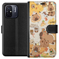 Pikkukuva 1 / 3: Xiaomi Redmi 12C Lompakkokotelo Kawaii capybara mobilskal med gulliga djurmotiv