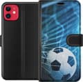 Kompatibel Tegnebogsetui til Apple iPhone 11 Fodbold