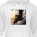 Miniatyrbillede 1 af 3: Hoodie til Voksen | Behagelig Hættetrøje DrageTræner hvid XL