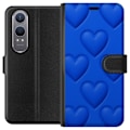 Miniatyrbillede 1 af 3: OnePlus Nord CE4 Lite Tegnebogsetui Blå Hjerter