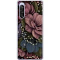 Miniatyrbild 1 av 3: Sony Xperia 10 V Genomskinligt Skal Blommor