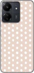 Kompatibelt Mobildeksel til Xiaomi Redmi 13C Beige vaniljeprikker beige