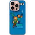 Pikkukuva 1 / 3: Apple iPhone 16 Pro Läpinäkyvä kuori Minecraft Luolastot