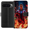 Miniatyrbillede 1 af 3: Google Pixel 9 Pro XL Tegnebogsetui Ronaldo Inferno - fodboldhelt i flammer