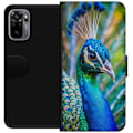 Pikkukuva 1 / 3: Xiaomi Redmi Note 10S Lompakkokotelo Pavun Sulat Värikäs Design Lintuaihe Eksoottinen Graafinen Suunnittelu Luonto Ylellinen Koristelu