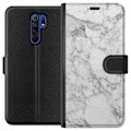 Pikkukuva 1 / 3: Xiaomi Redmi 9 Lompakkokotelo Marmori Valkoinen
