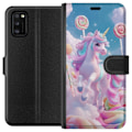 Miniatyrbillede 1 af 3: Samsung Galaxy A41 Tegnebogsetui Enhjørning Candy Pastel Kawaii Motiv Sød Populær Farve Grafisk Trend Børne Motiv Fantasy Art