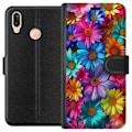 Pikkukuva 1 / 3: Huawei P20 lite Lompakkokotelo Gerbera Kukat Värikäs Koriste Kukka Motiivi Suosittu Kotisisustus Väririkas Seinätaide Suunnittelu