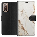 Miniatyrbillede 1 af 3: Samsung Galaxy S20 FE Tegnebogsetui Hvid marmor