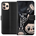 Miniatyrbillede 1 af 3: Apple iPhone 11 Pro Tegnebogsetui <nl>Labubu Black Energy - Sort mønster i gade stil