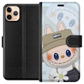 Pikkukuva 1 / 3: Apple iPhone 11 Pro Max Lompakkokotelo Labubu hattuineen - Pop Mart -hahmo Mr. Butcher retrotyylillä ja luonteella