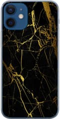 Kompatibelt Mobildeksel til Apple iPhone 12 Marmor Svart & Gull