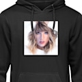 Miniatyrbillede 1 af 8: Børne-Hoodie | Blød Hættetrøje til Børn Taylor Swift sort 7-8 År