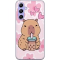 Pikkukuva 1 / 3: Samsung Galaxy A54 Läpinäkyvä kuori Kawaii Capybara Sydän