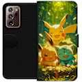 Miniatyrbillede 1 af 3: Samsung Galaxy Note20 Ultra Tegnebogsetui Pixelmonster spillestil - farverig design til retro-elskende gamere