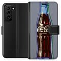 Kompatibelt Lommeboketui til Samsung Galaxy S21+ 5G Coca Cola