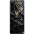Miniatyrbillede 1 af 3: Sony Xperia 1 IV Gennemsigtig cover Louis Vuitton Mørk Tilstand Design Sort Luksus Stil Mode Populær Grafisk Mønster Modeikon Luksusmærke