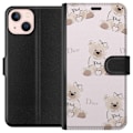 Miniatyrbilde 1 av 3: Apple iPhone 13 mini Lommeboketui Teddy Dior Vibes - luksuriøs teddybjørn i motestil