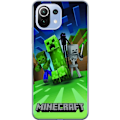 Pikkukuva 1 / 3: Xiaomi 11 Lite 5G NE Läpinäkyvä kuori Minecraft Creeper mobilskal i klassisk grön pixelstil
