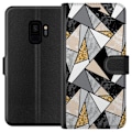 Miniatyrbillede 1 af 3: Samsung Galaxy S9 Tegnebogsetui Marmorpapir