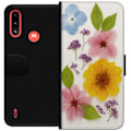Miniatyrbilde 1 av 3: Motorola Moto E7 Power Lommeboketui Pressede blomster