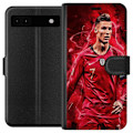 Miniatyrbillede 1 af 3: Google Pixel 6a Tegnebogsetui Ronaldo Færdigheder - CR7 Desig