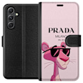 Miniatyrbillede 1 af 3: Samsung Galaxy A05s Tegnebogsetui Prada Lyserød Panter