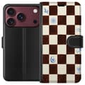 Kompatibelt Plånboksfodral till Apple iPhone 18 Pro Max Brunt retroschack brun
