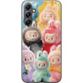Miniatyrbild 1 av 3: Samsung Galaxy S23 FE Genomskinligt Skal Labubu Sketch Style – Handritat monster i tusch
