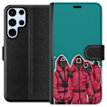 Miniatyrbillede 1 af 3: Samsung Galaxy S24 Ultra Tegnebogsetui Squid Game Karakterer Grafisk Design Seriefigurer Populær TV Motiv Asiatisk Stil Spændende Trend