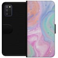Miniatyrbillede 1 af 3: Samsung Galaxy A03s Tegnebogsetui Pastelmarmor