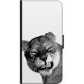 Miniatyrbillede 3 af 3: Nokia 2.4 Tegnebogsetui Løve Kunstnerisk Dyremotiv Afrikansk Stil Jungle Følelse Grafisk Design Hjemmedekoration Dyr Tema