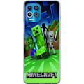 Miniatyrbild 1 av 3: Motorola Edge S Genomskinligt Skal Minecraft Creeper mobilskal i klassisk grön pixelstil