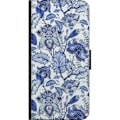 Miniatyrbillede 3 af 3: Huawei P smart Tegnebogsetui Blomster Blå...