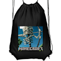 Miniatyrbild 1 av 4: Gympapåse | Lätt Träningsväska för Vuxna A Minecraft Movi svart Vuxen