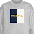 Miniatyrbilde 1 av 3: Sweatshirt for Voksen | Klassisk Collegegenser Norrköping – grå XXL
