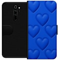 Miniatyrbilde 1 av 3: Xiaomi Redmi Note 8 Pro  Lommeboketui Blå Hjerter