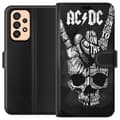 Kompatibelt Plånboksfodral till Samsung Galaxy A53 5G AC DC Rock Band Musik Gitarr